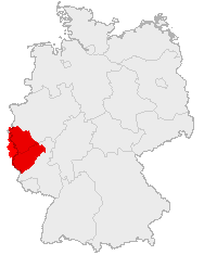 Lage der Eifel in Deutschland, Belgien und Luxemburg