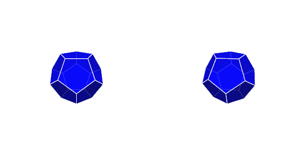 Dodecahedron - Stereo animation