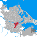 Lage der Stadt Anklam im Landkreis Ostvorpommern