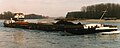 A coal barge at Lauterbourg, in France