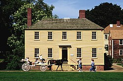 The Strawbery Banke Museum in Portsmouth, New Hampshire includes 37 restored buildings dating from the 17th through 19th centuries