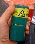 lead shielding of radioactive sample