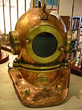 Old scuba helmet