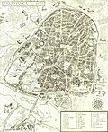 Historical map of Salamanca